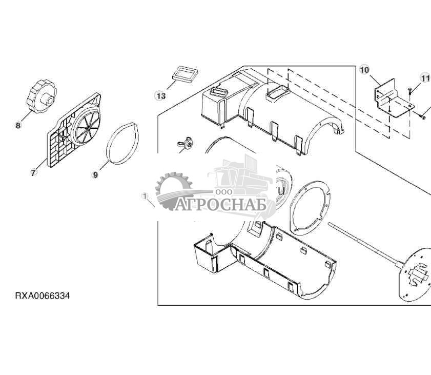 Корпус фильтра вентиляционного воздуха 